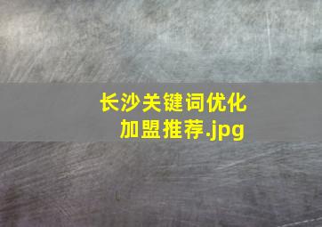 长沙关键词优化加盟推荐